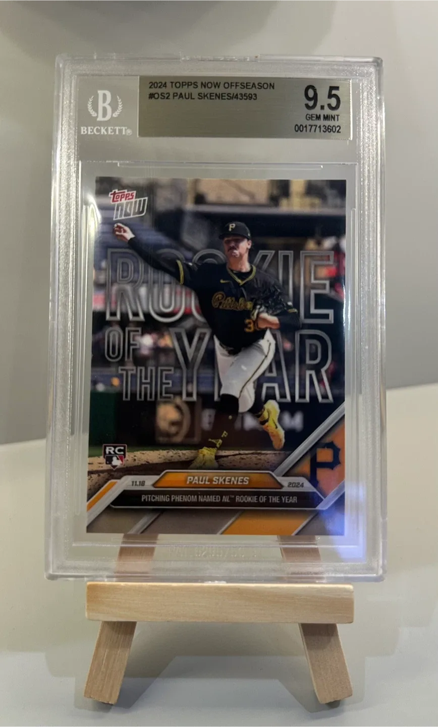 Paul Skenes 2024 Topps Now Rookie Card - Gem Mint 9.5