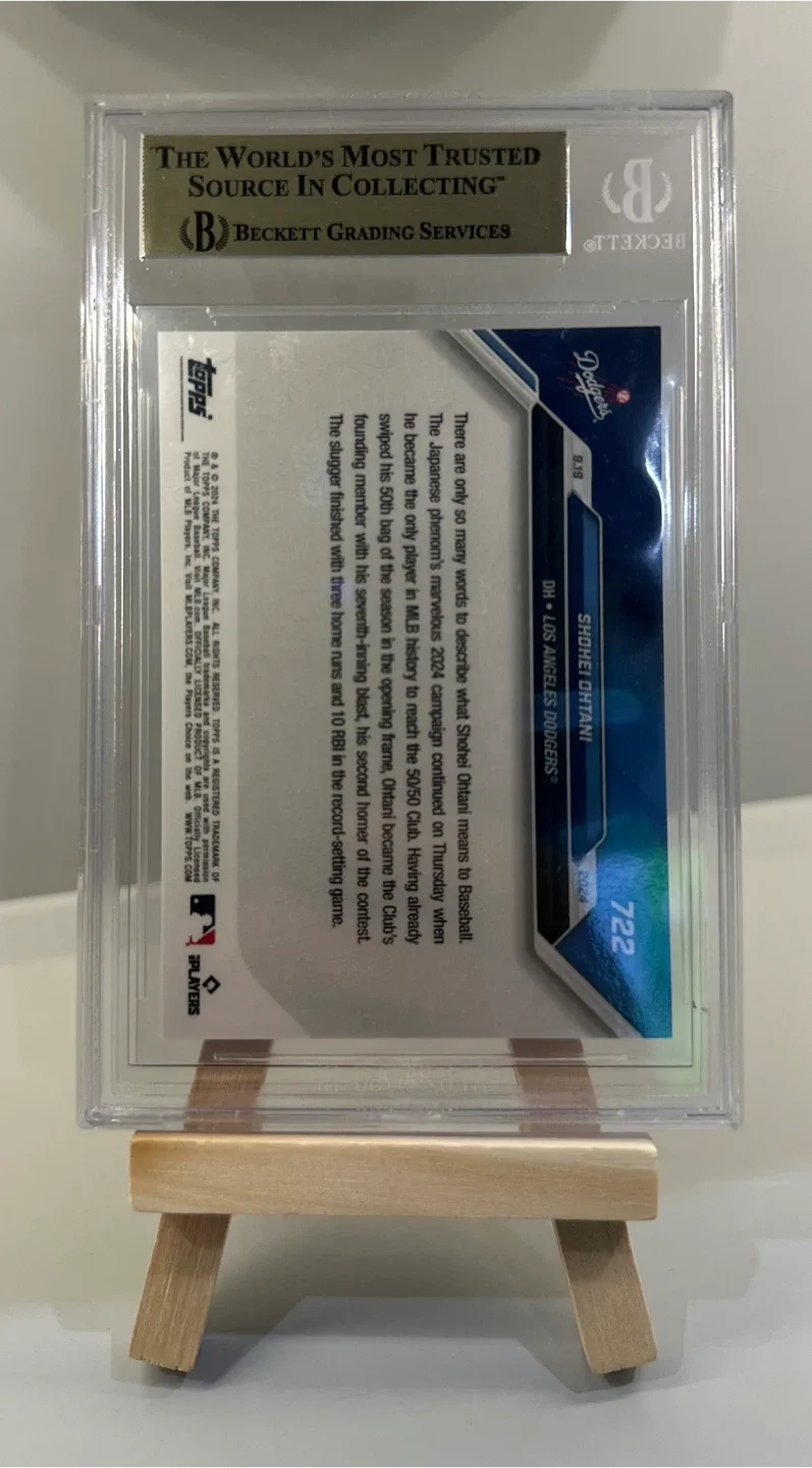 2024 Topps Now Shohei Ohtani #722 Beckett Graded 9.5 image indicator(2)
