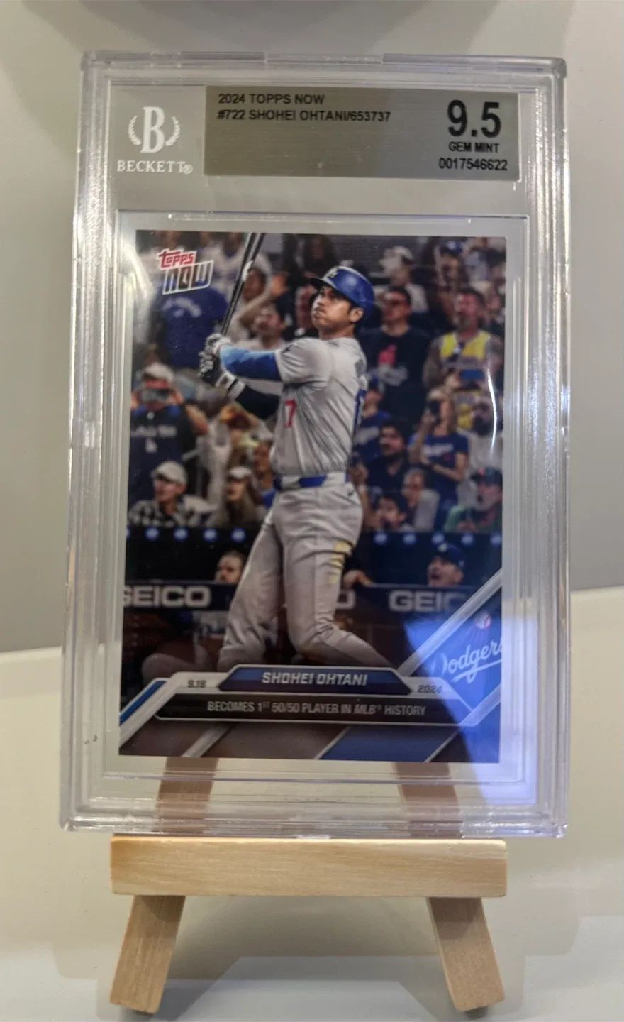 2024 Topps Now Shohei Ohtani #722 Beckett Graded 9.5