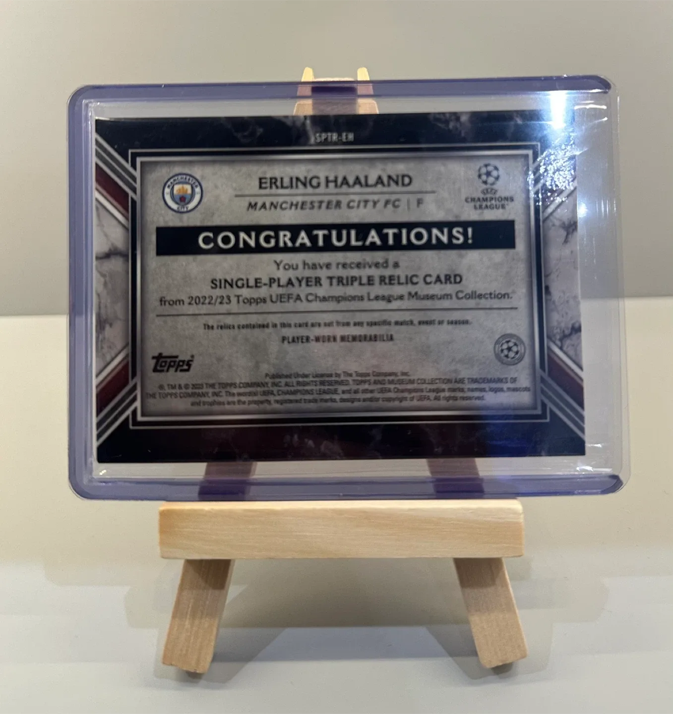 Erling Haaland Topps Relic Card #34/75 image indicator(2)