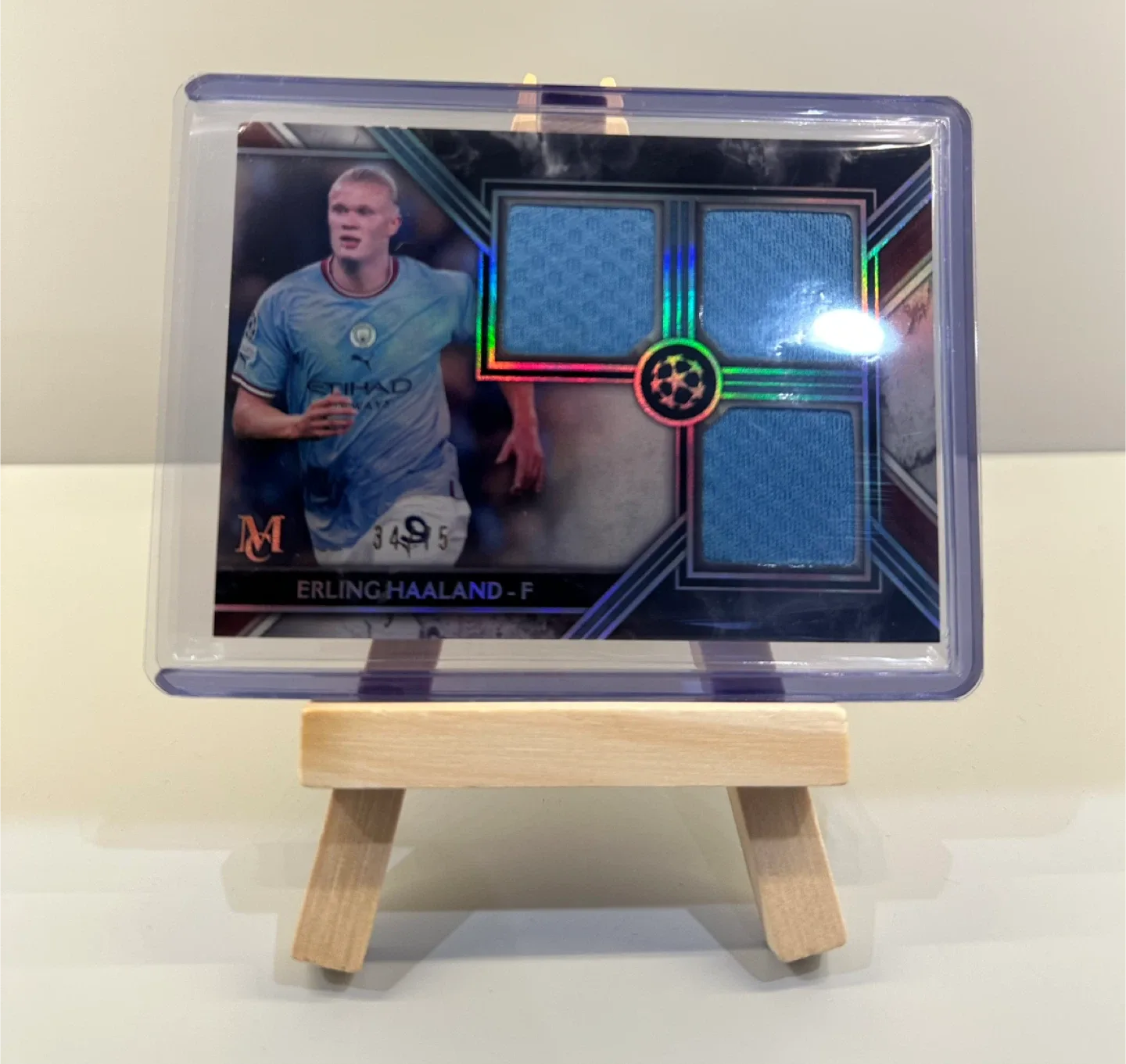 Erling Haaland Topps Relic Card #34/75