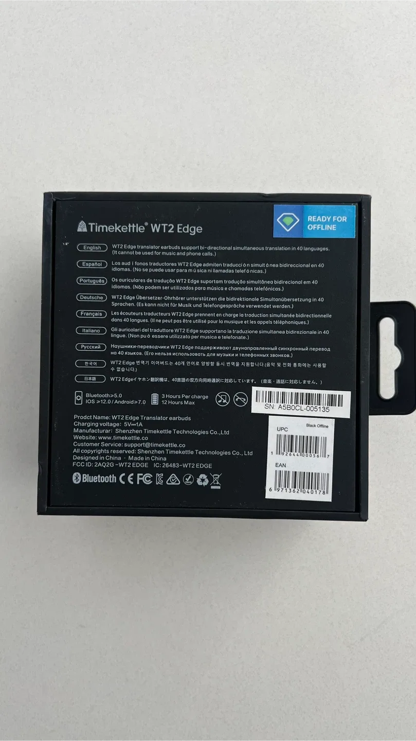 Timekettle WT2 Edge/W3 Real-time Translator Earbuds image indicator(3)