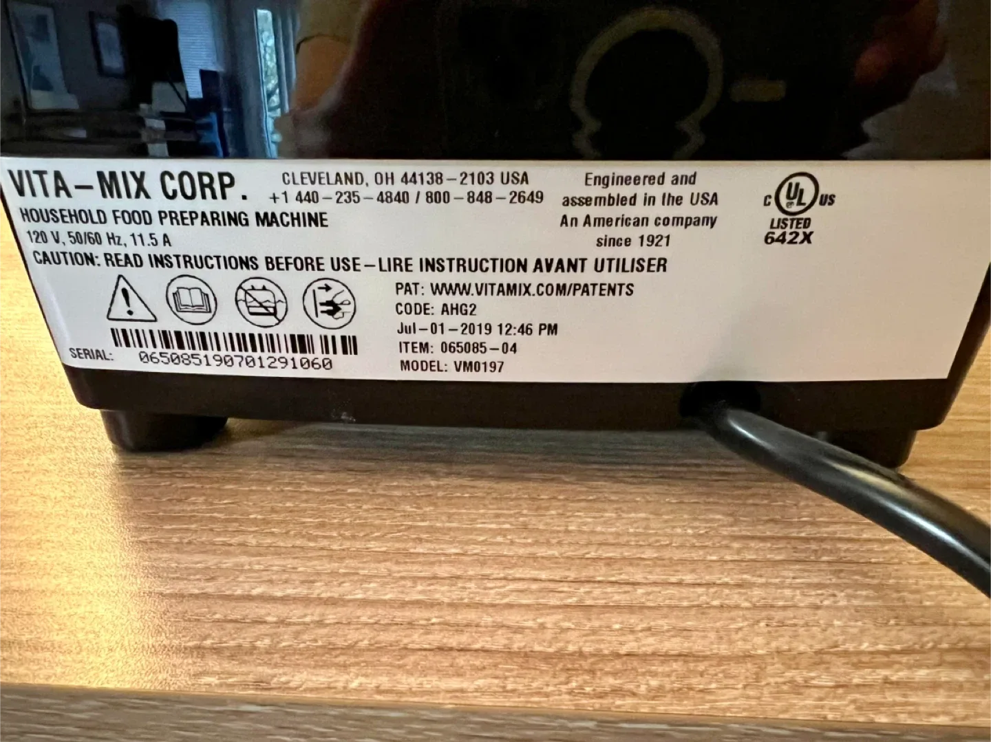 Vitamix Blender image indicator(3)