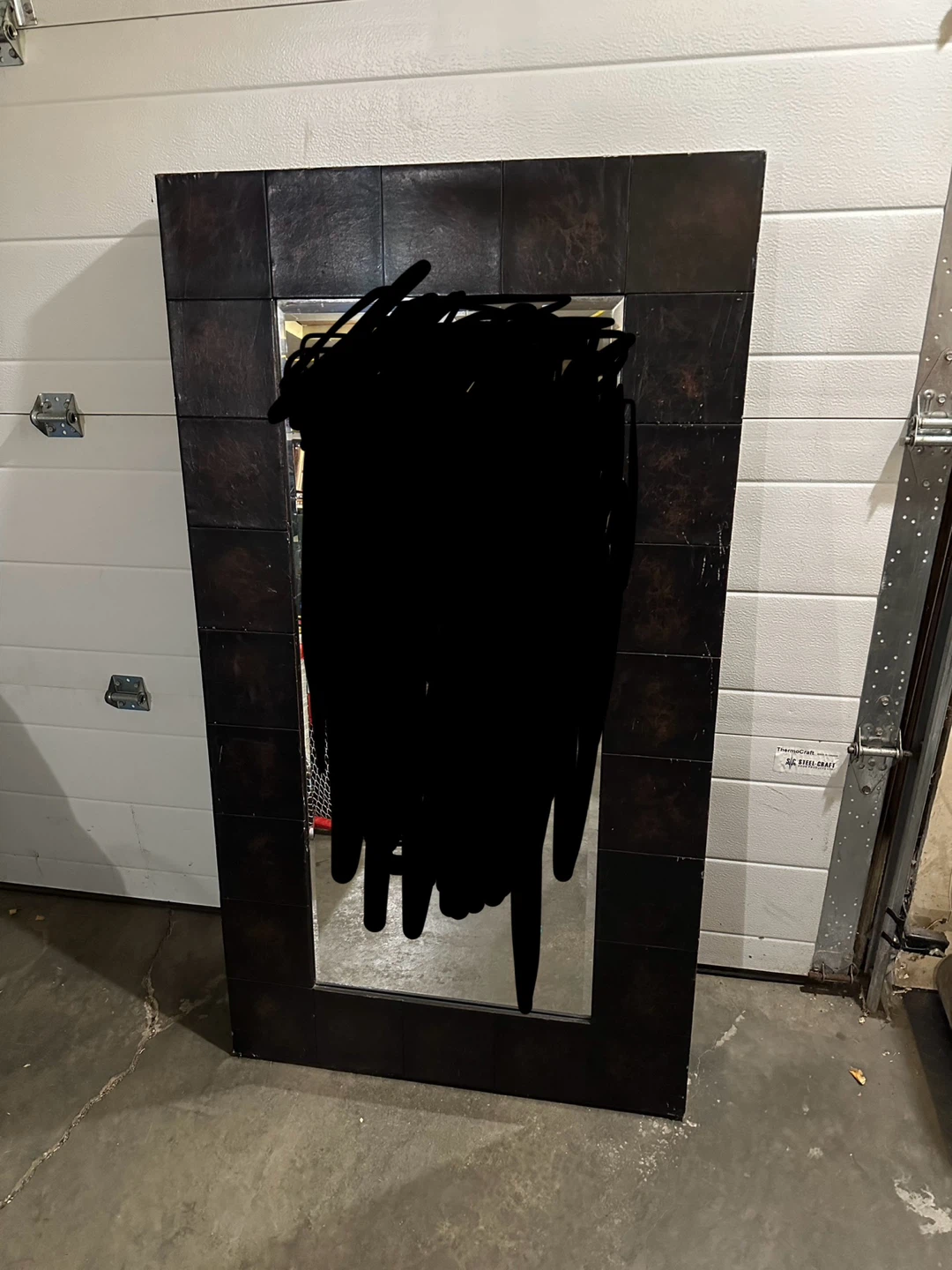 Framed Mirror - Brown