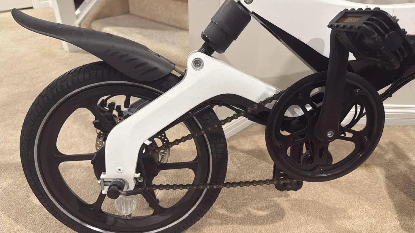 JupiterBike Folding Electric Bike - White image indicator(3)