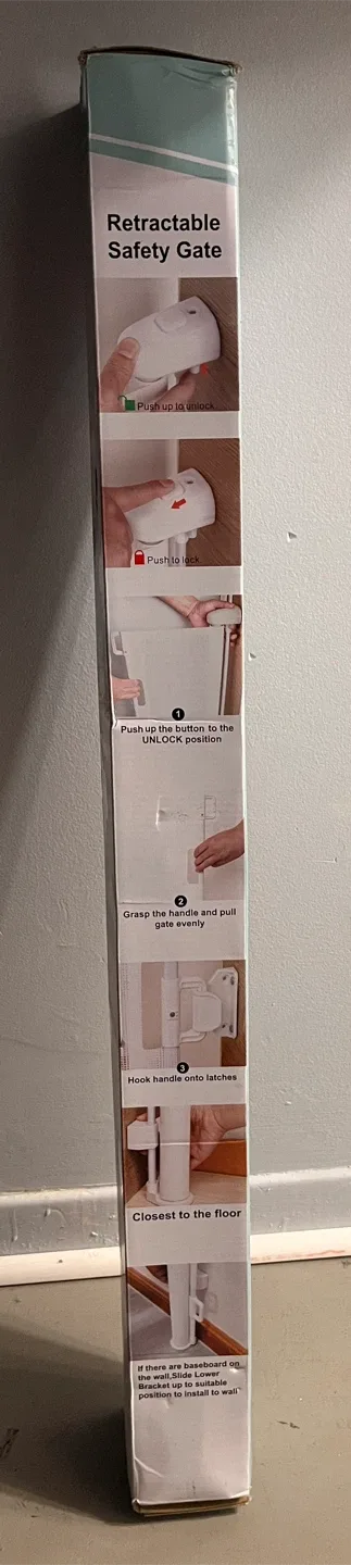 Retractable Safety Gate - Black H:86cm L:140cm image indicator(4)