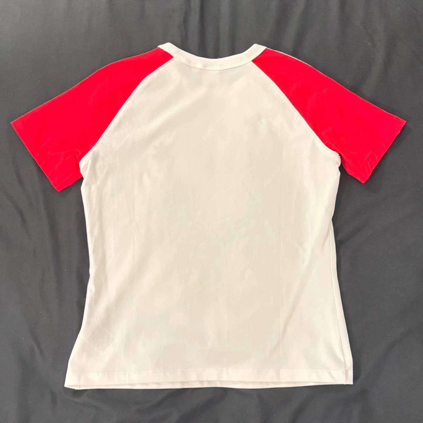 Adidas Women's T-Shirt - Red & White image indicator(2)