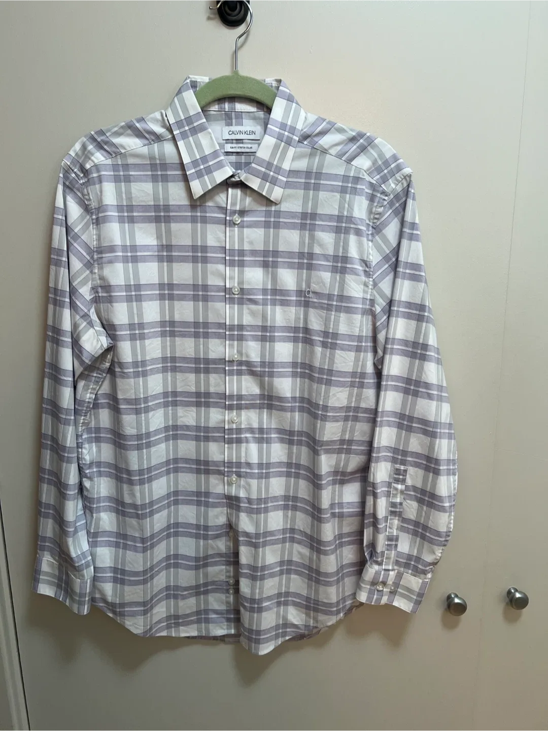 Calvin Klein Slim Fit Stretch Collar Shirt - L thumbnail