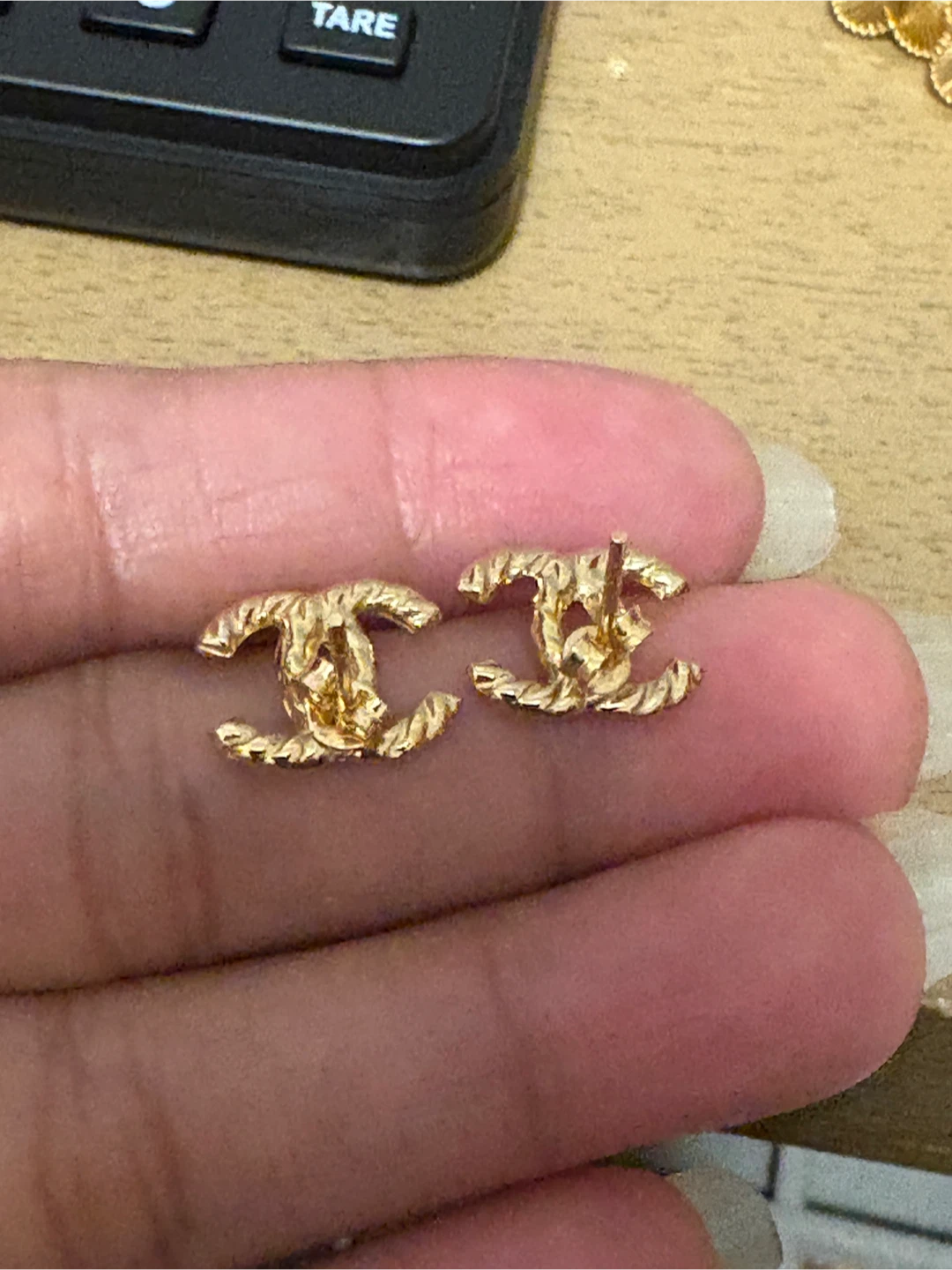 18K Real Gold Earrings - photo 3
