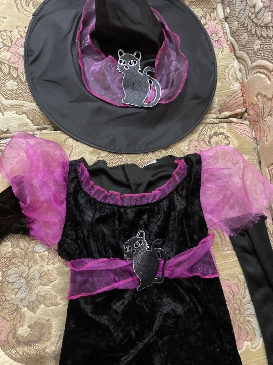 Halloween Witch Costume with Hat - Size 4-6 image indicator(2)