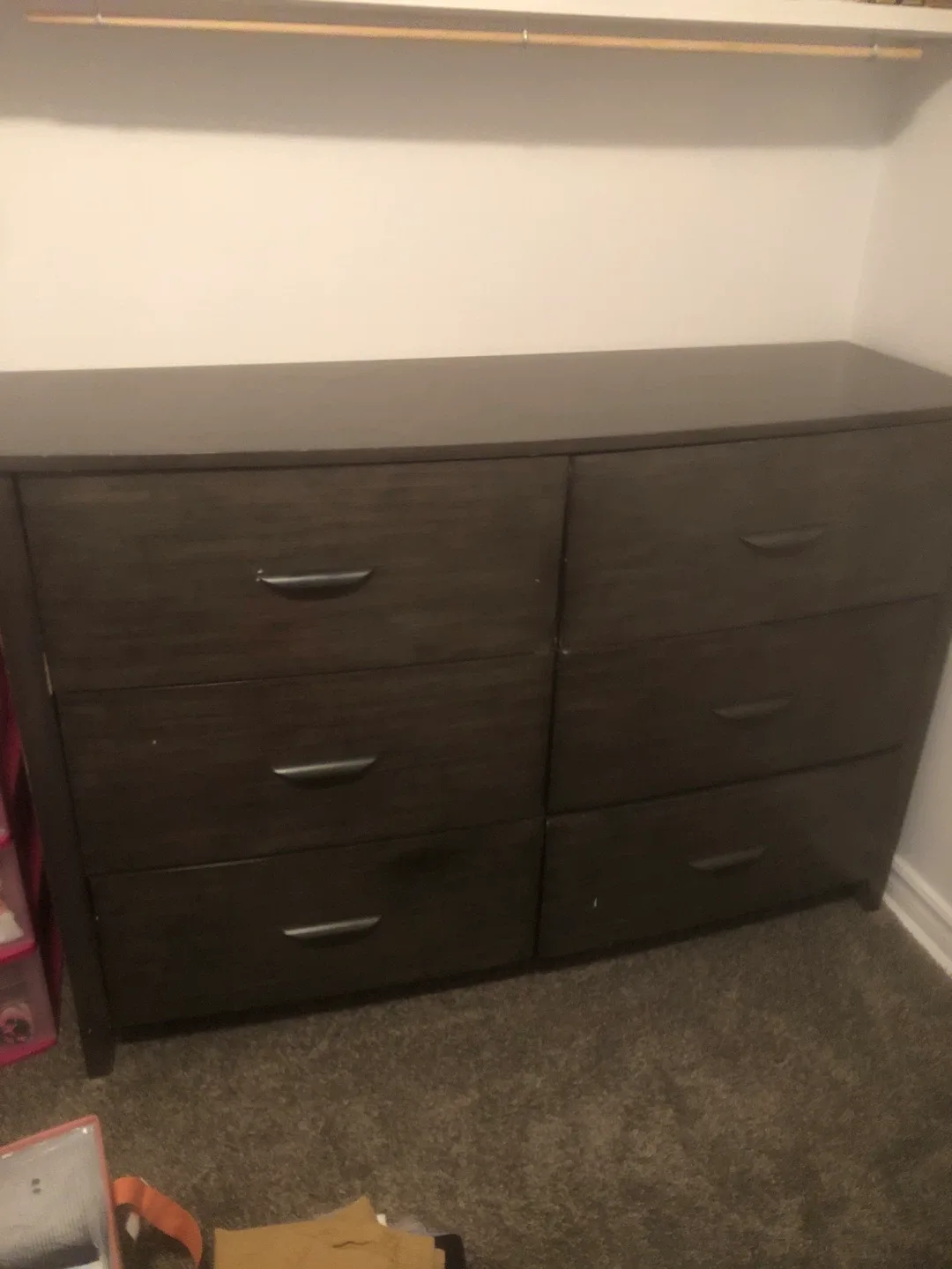 Dark Brown 6-Drawer Dresser image indicator(5)