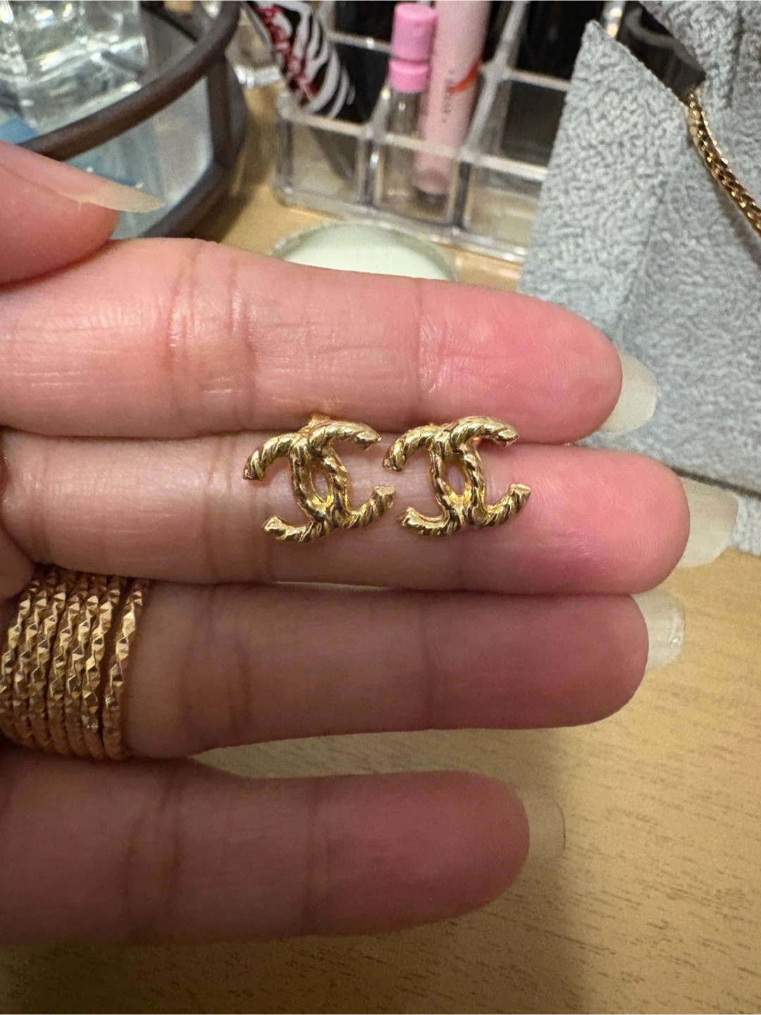 18K Real Gold Earrings - photo 5