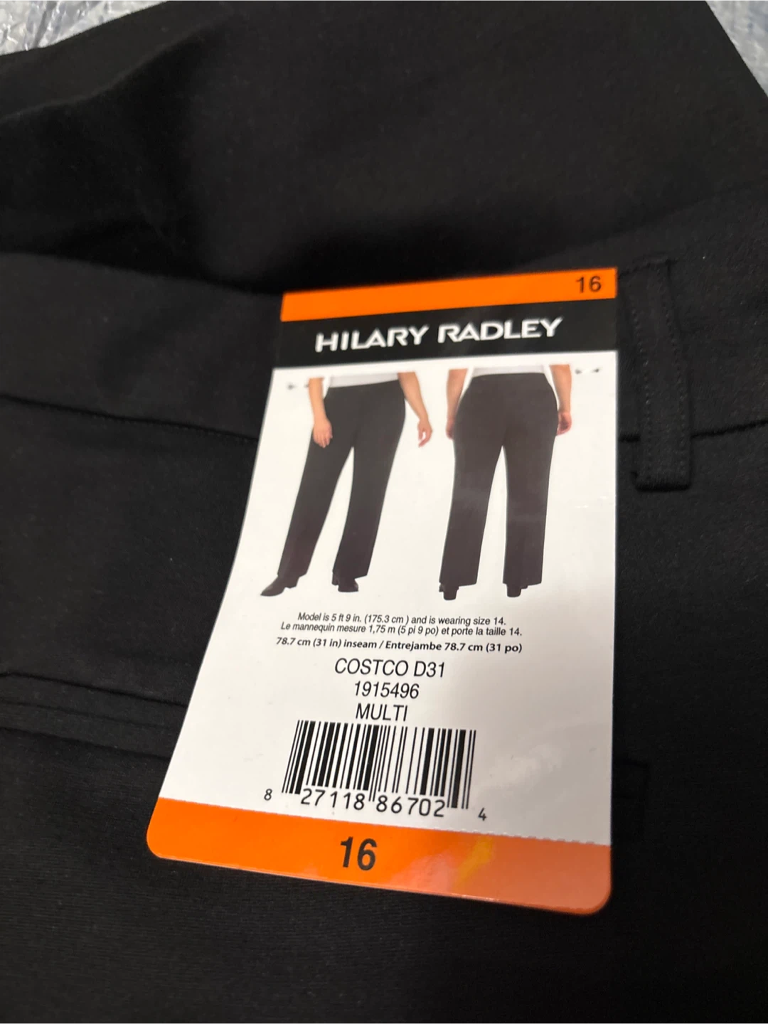 Hilary Radley & S.C. & CO. Black Pants - Size 16 - photo 3