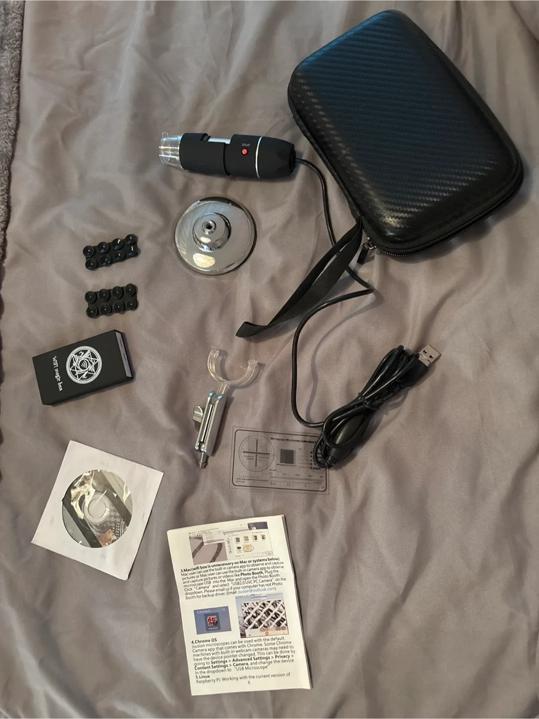 Jonson Digital wifi Microscope with Stand & Case image indicator(4)