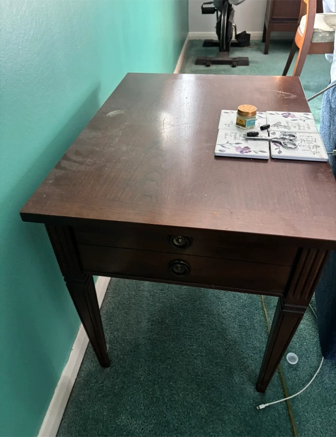 Wooden Desk with Drawers thumbnail