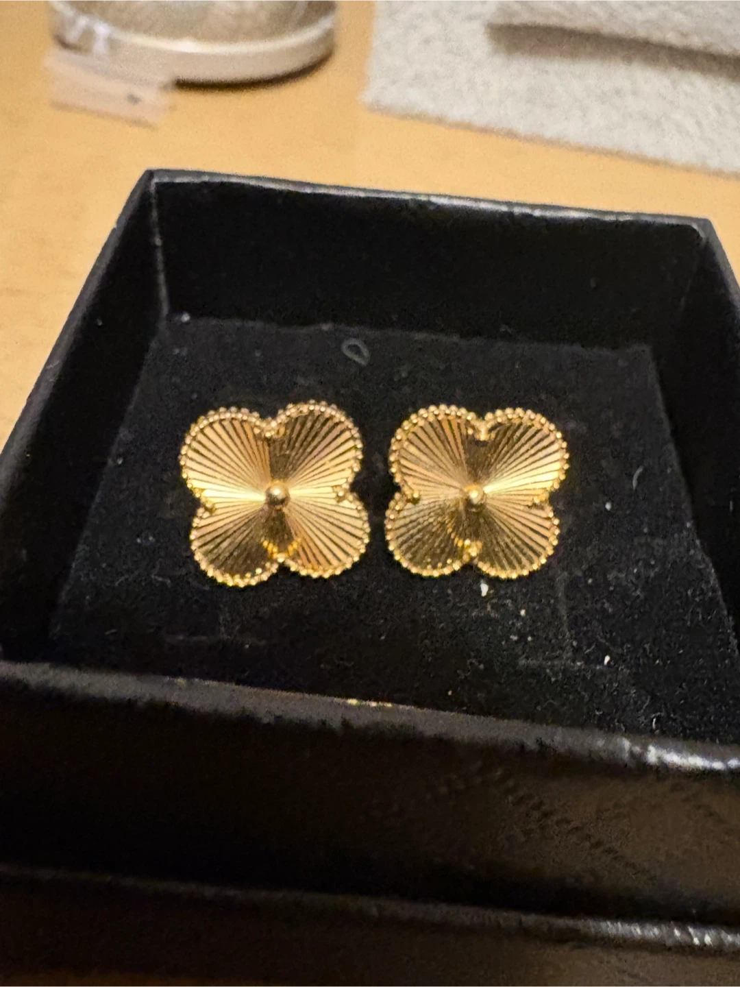 18K Real Gold Earrings - photo 2