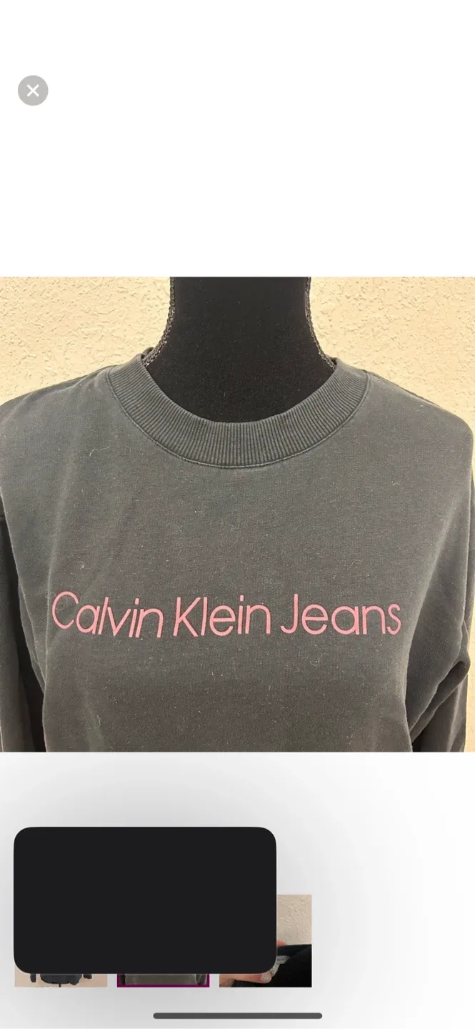 Calvin Klein Jeans Black Sweatshirt - Size M image indicator(2)