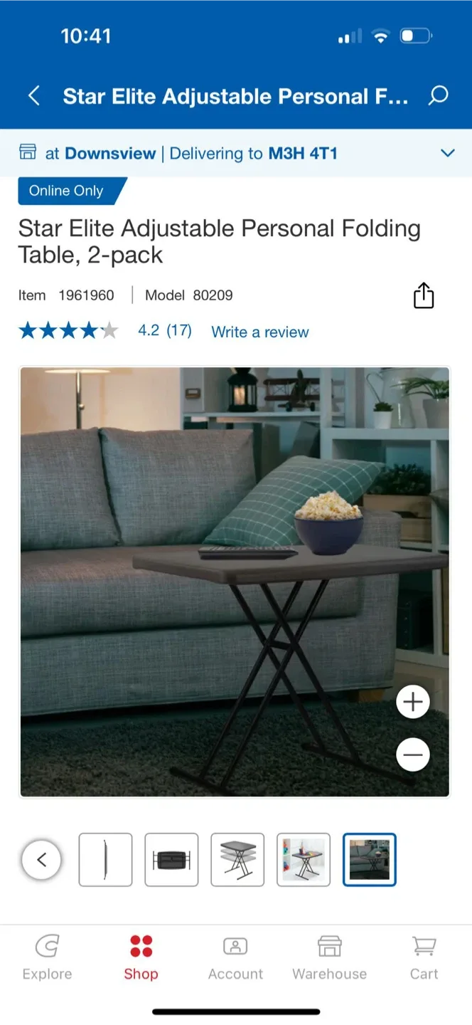 Star Elite Adjustable Folding Table image indicator(4)