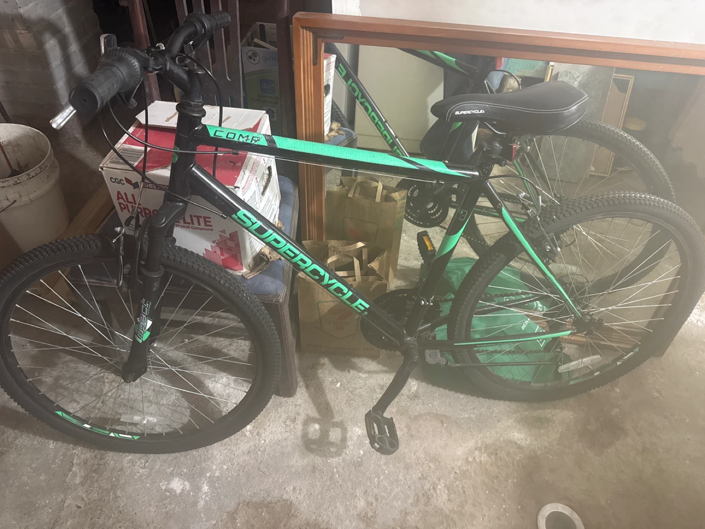 Supercycle Comp Mountain Bike - Black & Green