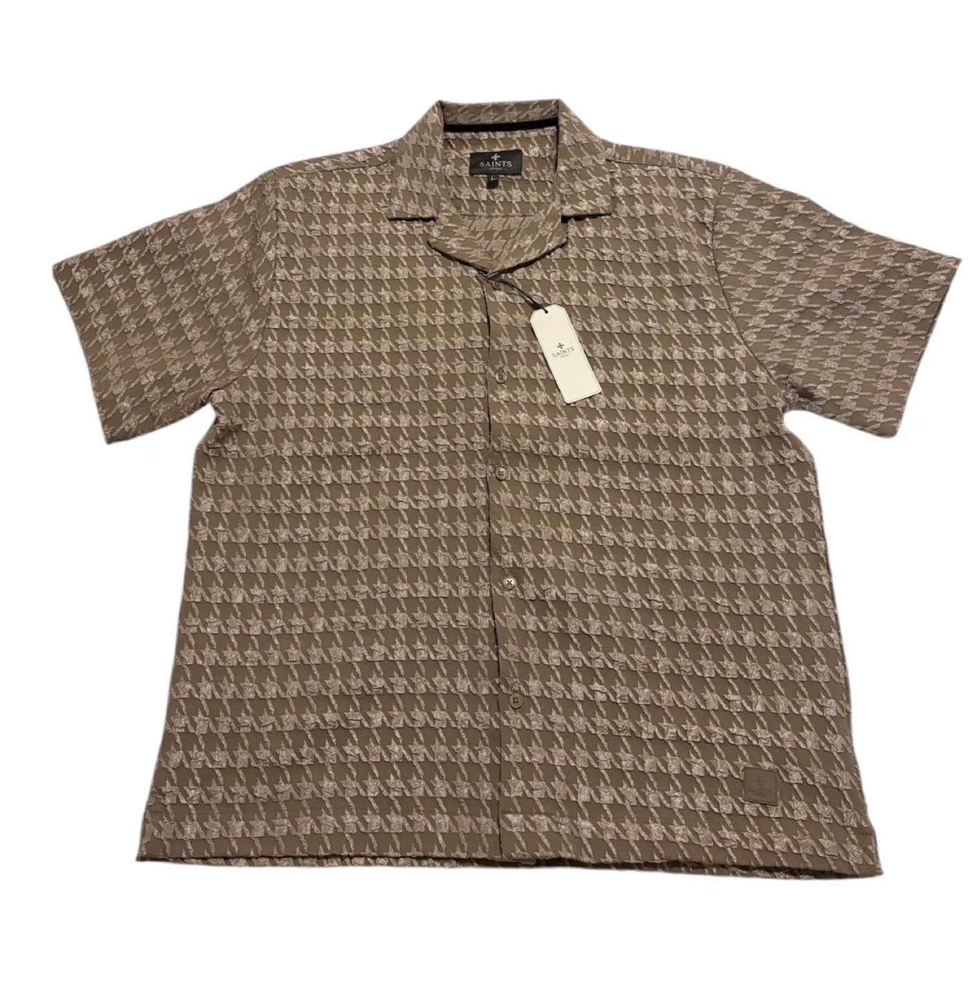 SAINTS STUDIO Houndstooth Shirt - Size L