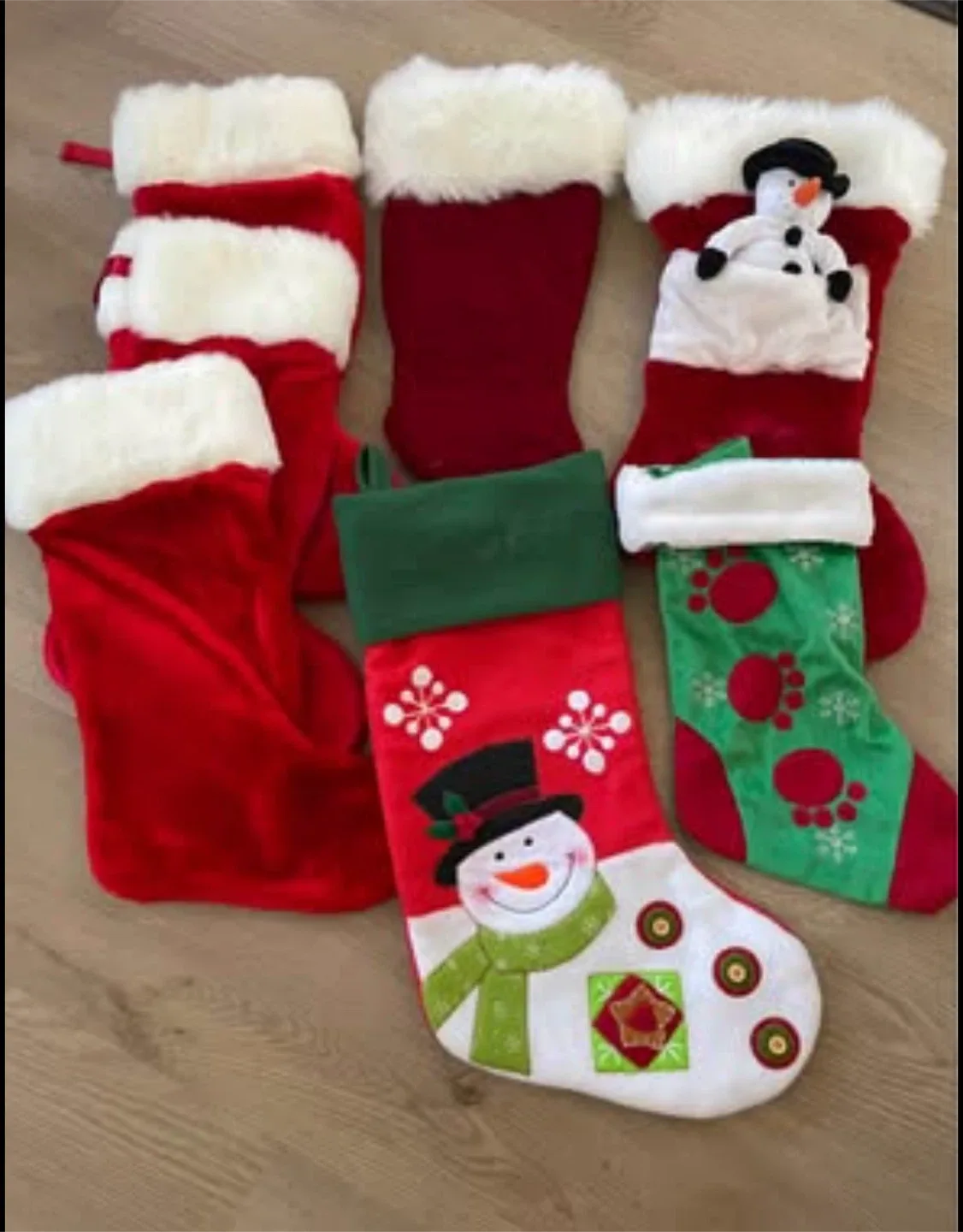 Christmas Stockings - Set of 7