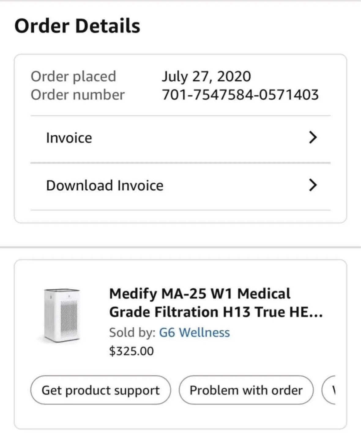 Medify Air Purifier - White image indicator(6)