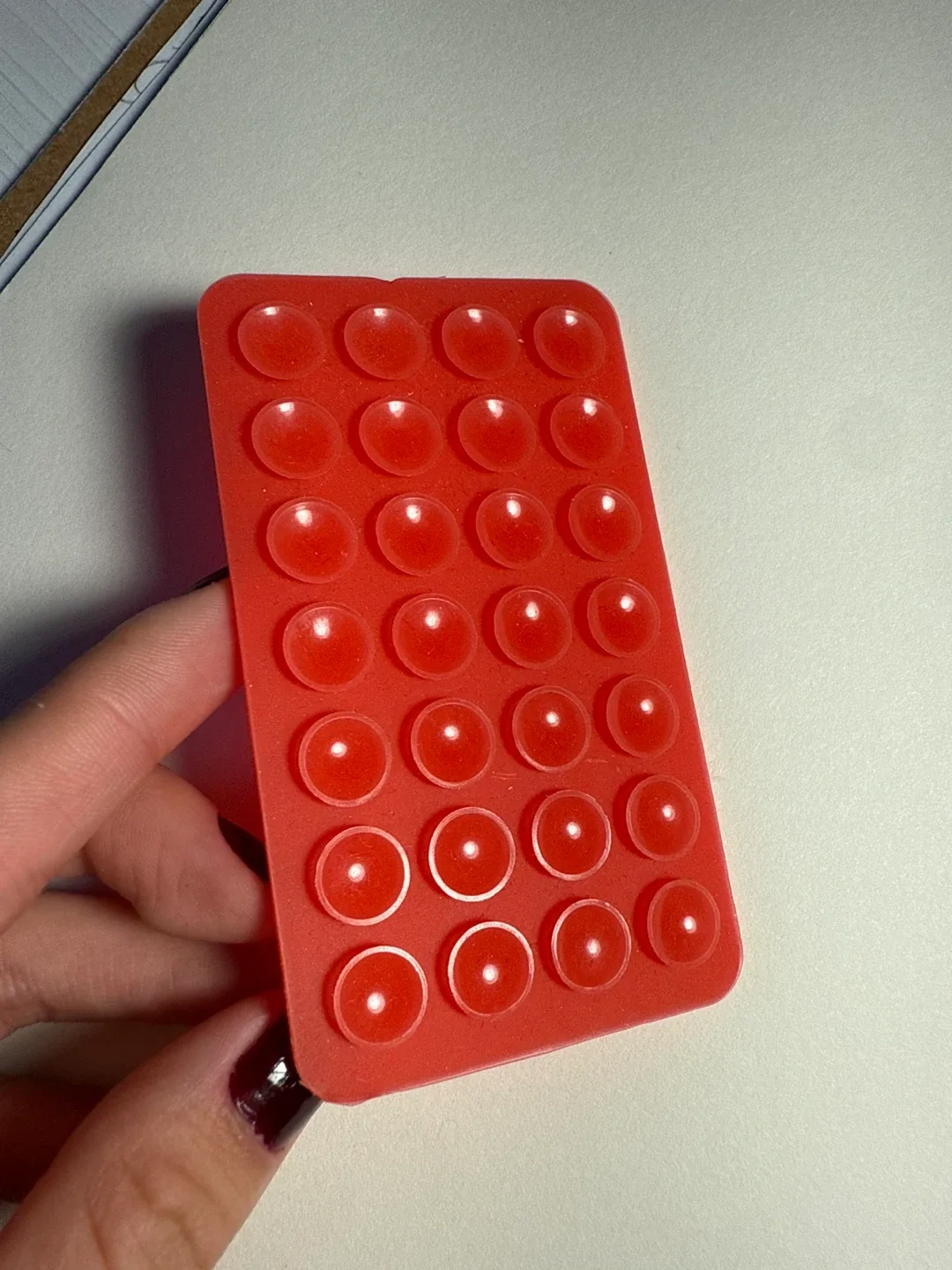 Red Silicone Suction Cup Pad thumbnail
