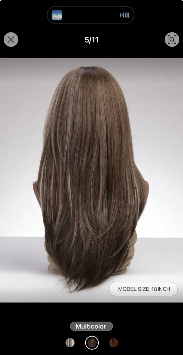 18 Inch Multicolor Wig image indicator(4)