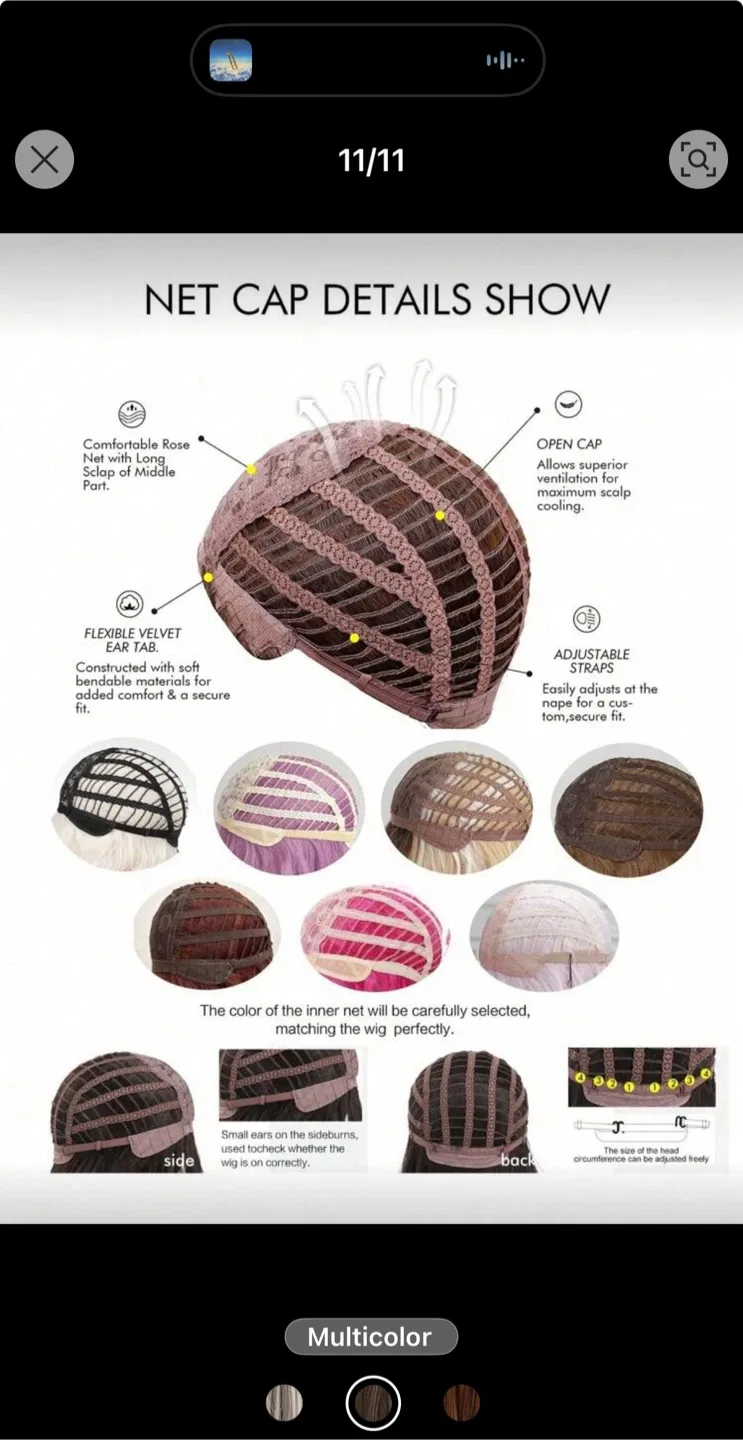 18 Inch Multicolor Wig image indicator(5)