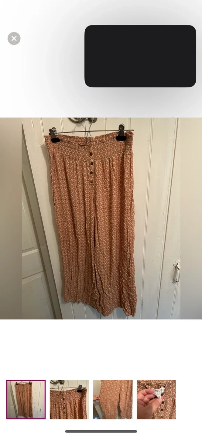 Wild Skye Brown Patterned Pants - Size L thumbnail