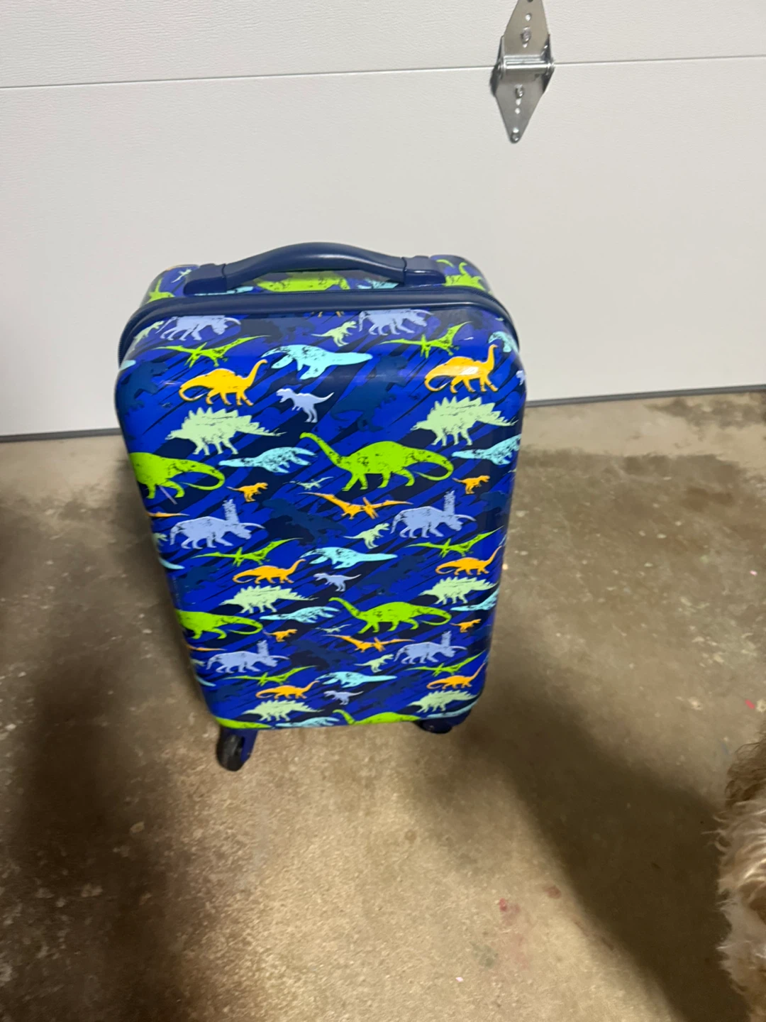 Dinosaur Print Kids Rolling Suitcase