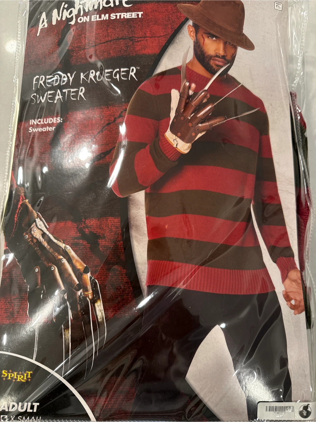 Freddy Krueger Sweater Costume - Adult Small - photo 2
