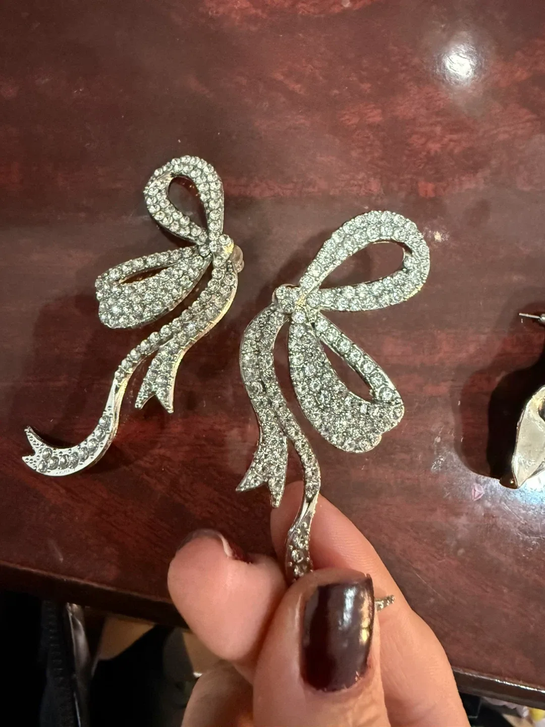 Sparkly Ribbon Earrings thumbnail