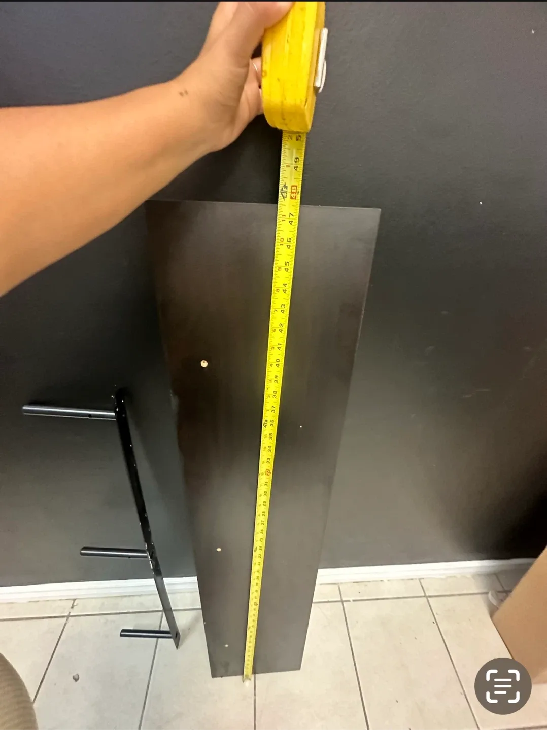 Brown Wooden Shelf 48 inches image indicator(3)