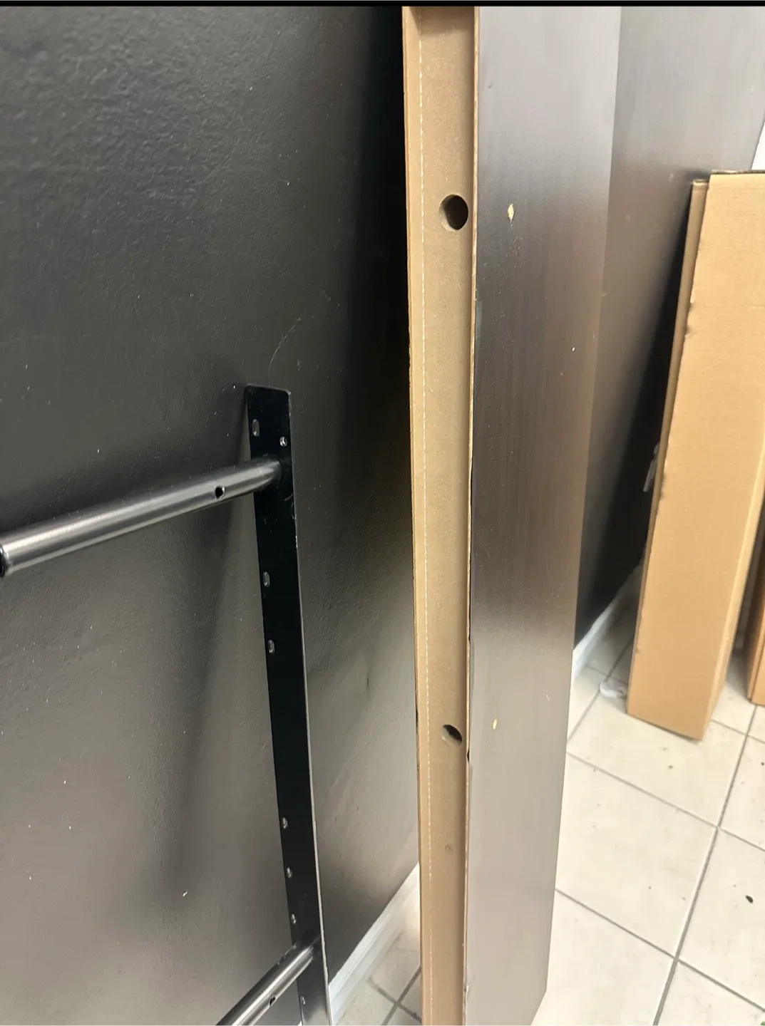 Brown Wooden Shelf 48 inches image indicator(4)