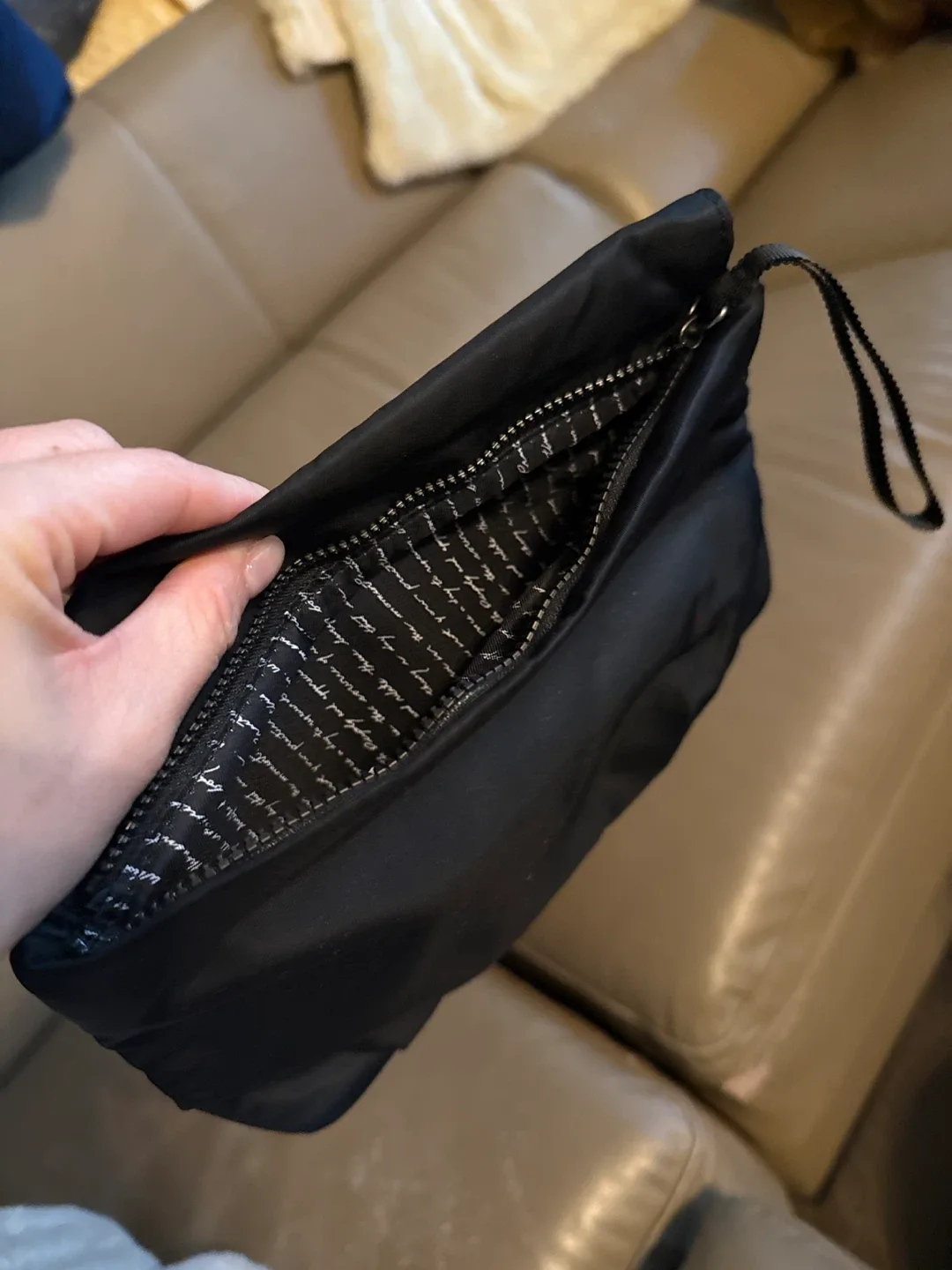 Lululemon Black Makeup Bag image indicator(2)