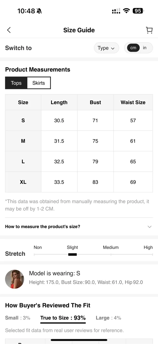 Red Cheerleader Costume - Size M image indicator(4)