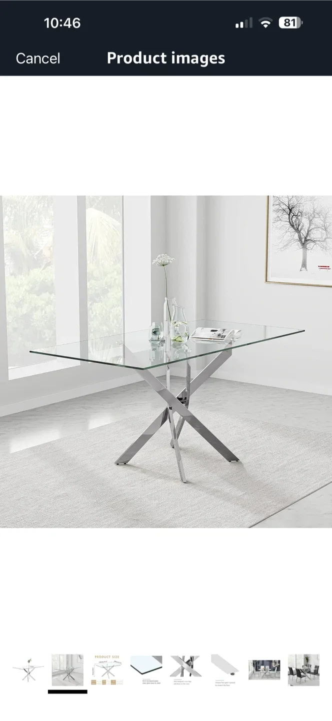 Dining Table Set - Comes with Wingback Chairs image indicator(4)