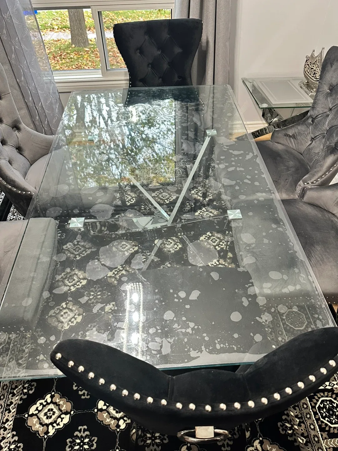 Dining Table Set - Comes with Wingback Chairs