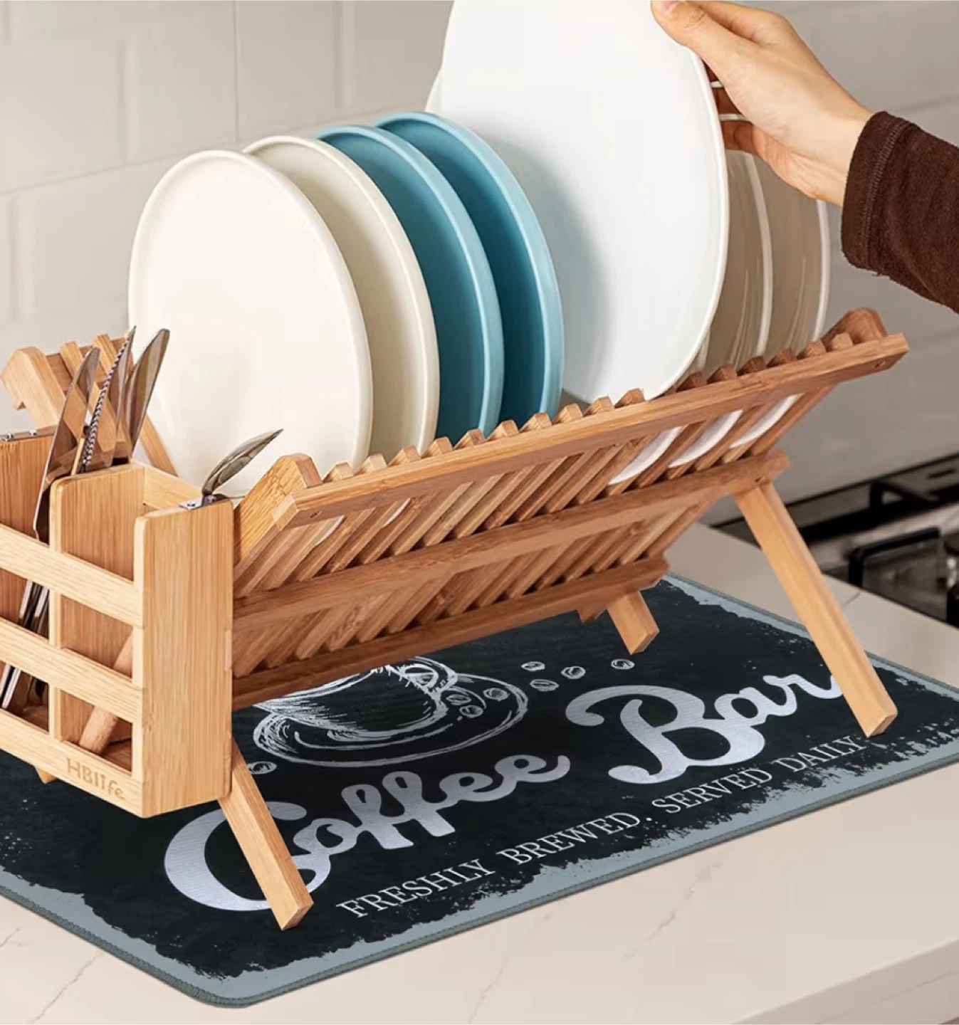 Espresso Coffee Bar Mats (Set of 2) - photo 4