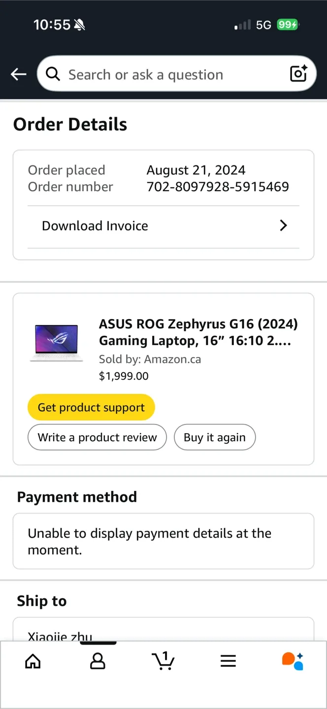 Used ASUS ROG Zephyrus G16 (2024) Gaming Laptop image indicator(2)