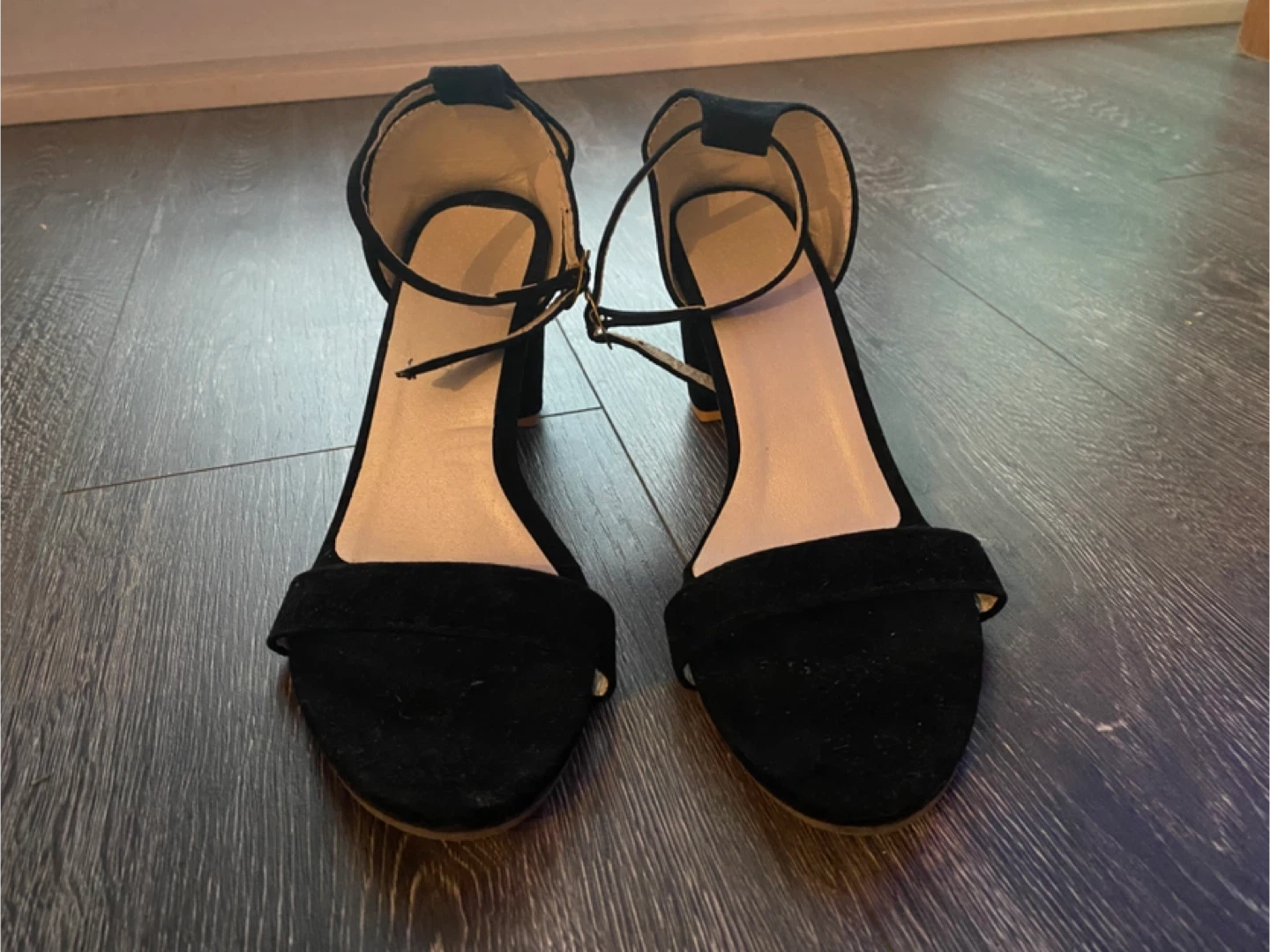 Black Ankle Strap Heels - photo 5