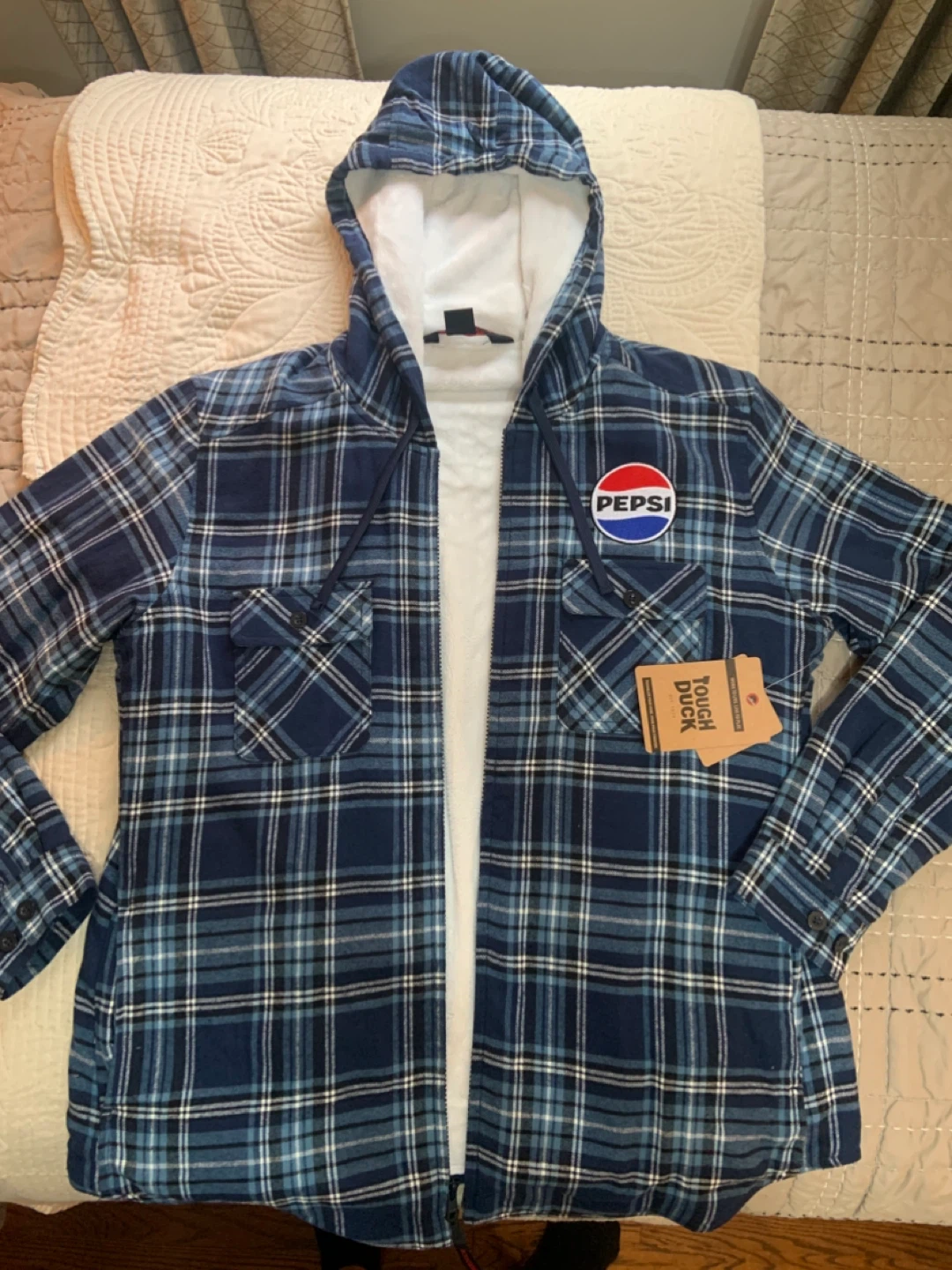Women’s Tough Duck x Pepsi Flannel Hoodie - Size L