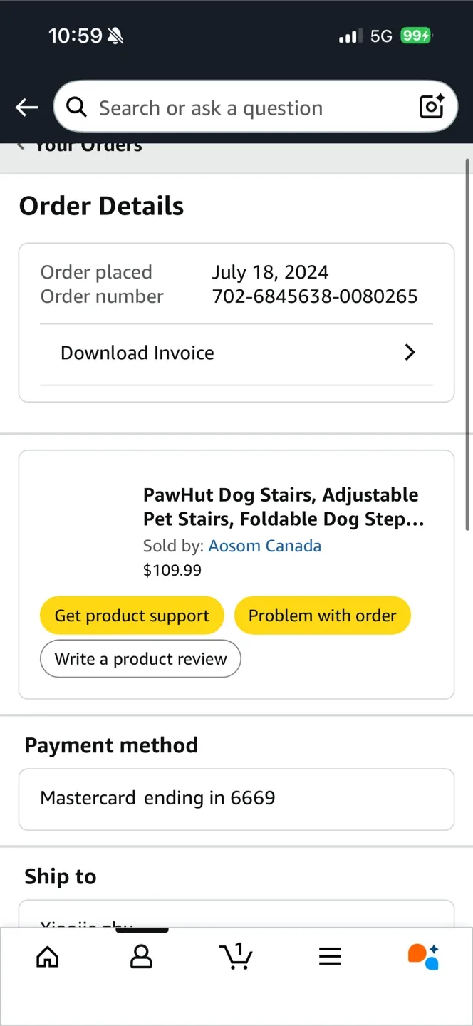 PawHut Dog Ramp, Foldable Wooden Stairs image indicator(2)
