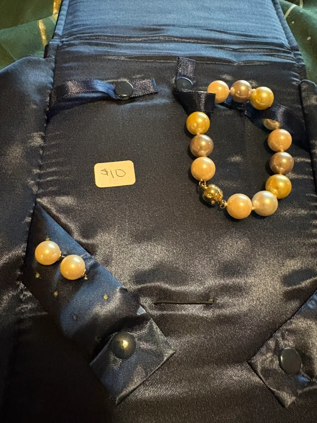 Stauer Pearl Bracelet & Earrings Set