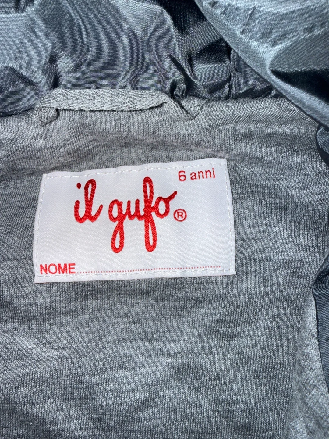 Il Gufo Kids Gray Fleece Jacket (Size 6 anni) image indicator(3)