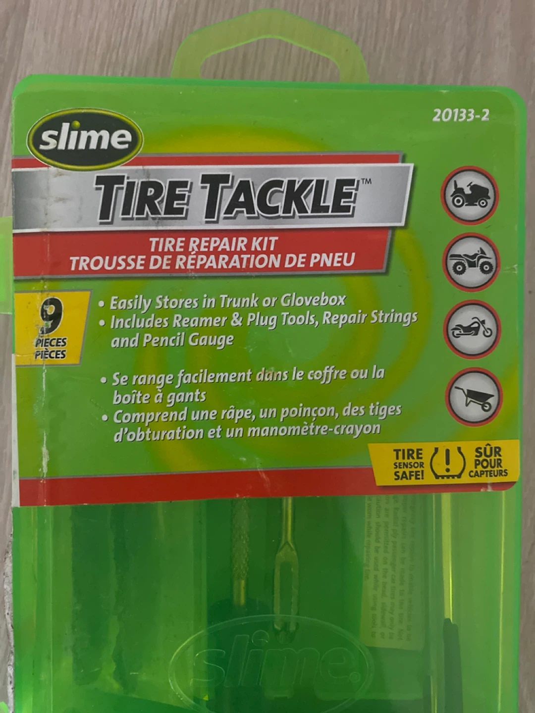 Slime Tire Tackle Tire Repair Kit - 9 Pieces - photo 3
