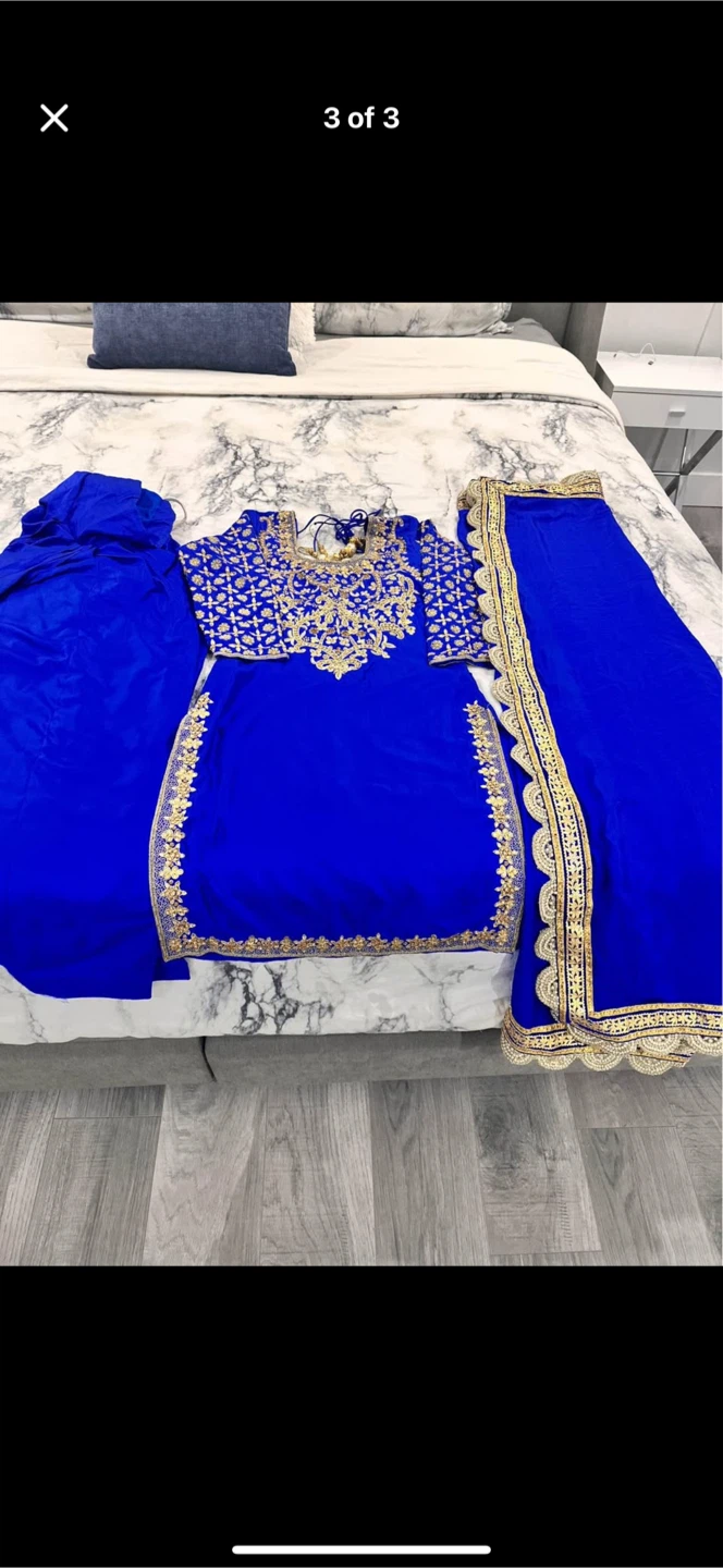 Blue Punjabi Suit - photo 2