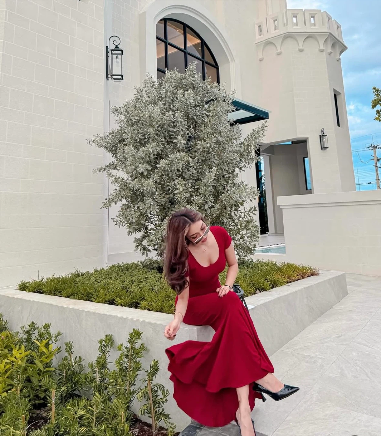 Burgundy Maxi Dress - photo 4