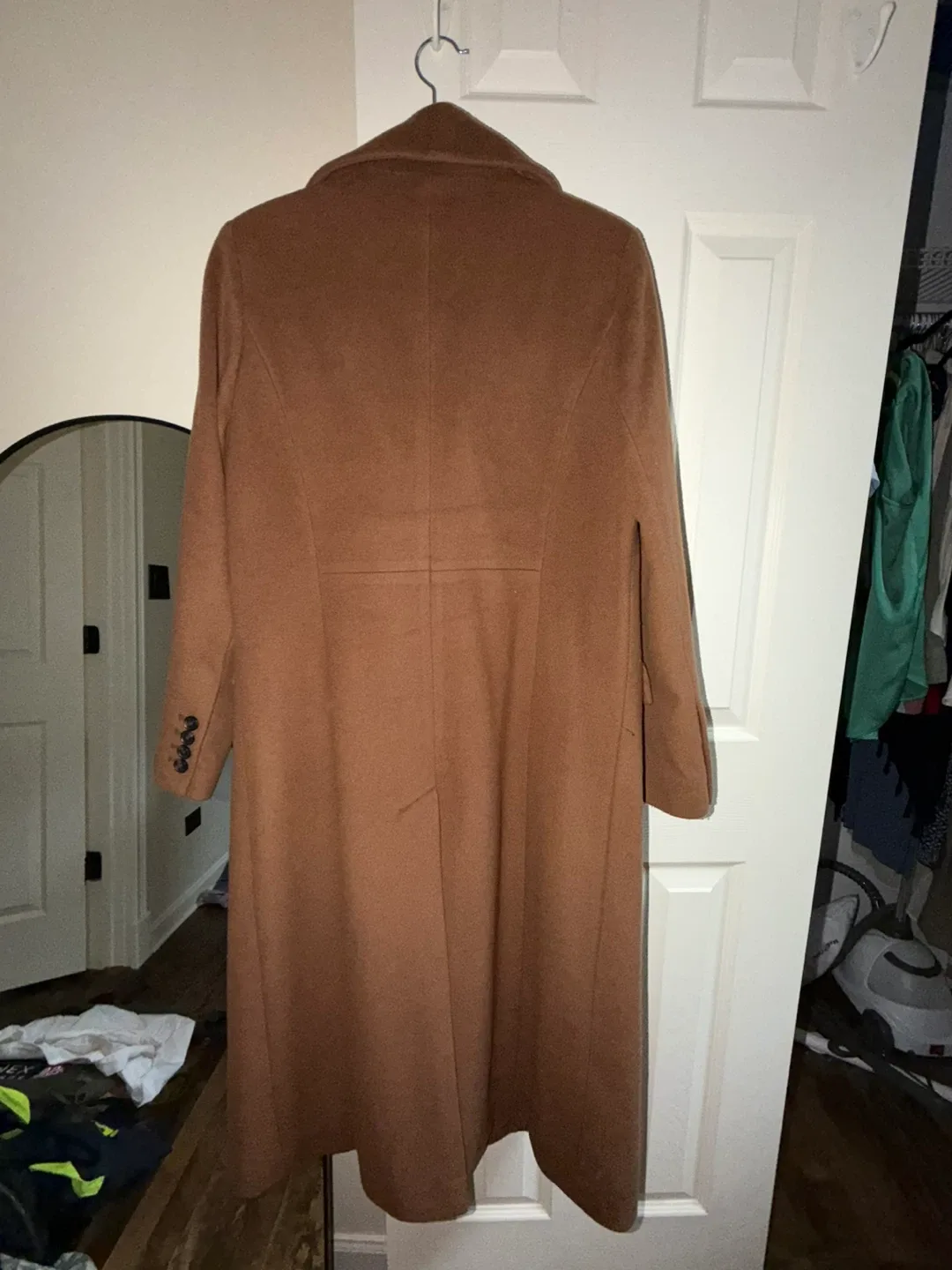 Michael Kors Brown Wool Blend Coat - Size M image indicator(10)